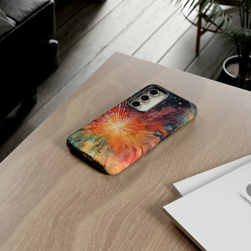 Summer Fireworks in Watercolor - Impact Resistant Phone Case